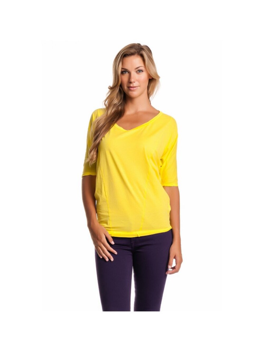Velvet by Graham & Spencer Tolani Sundrop Yellow Tee NWT M L